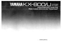 Yamaha KX-800-U - Owners Manual 